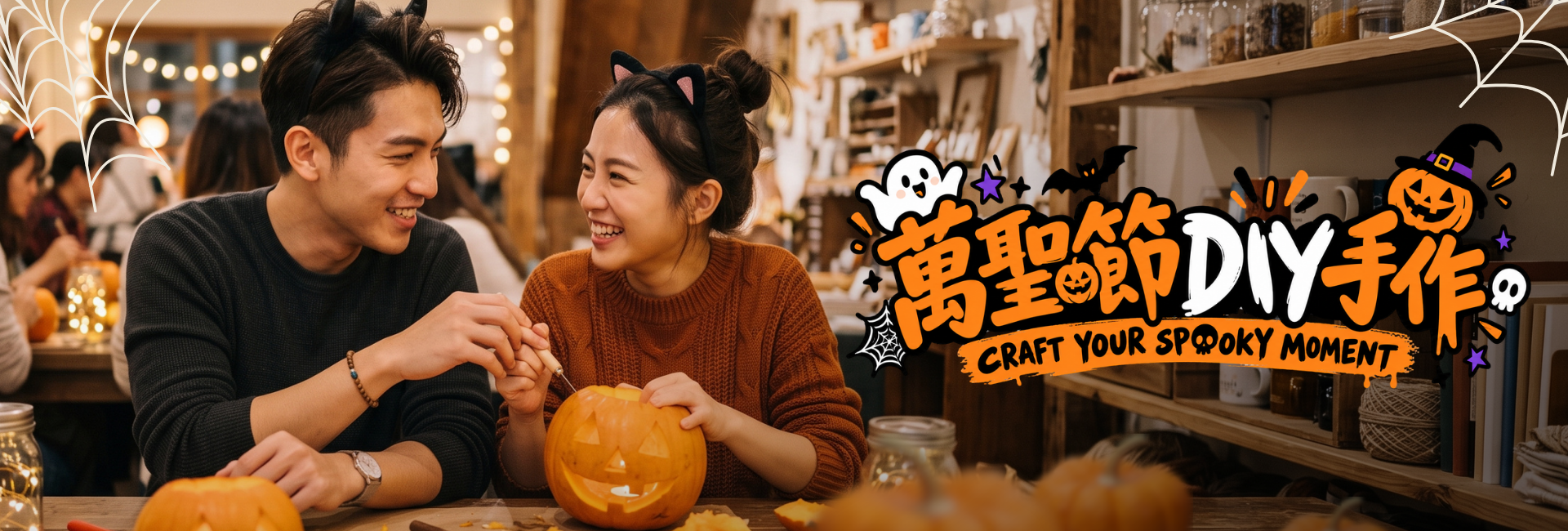 萬聖奇幻魔法屋：點亮秋夜的南瓜幽靈泡泡球 DIY
