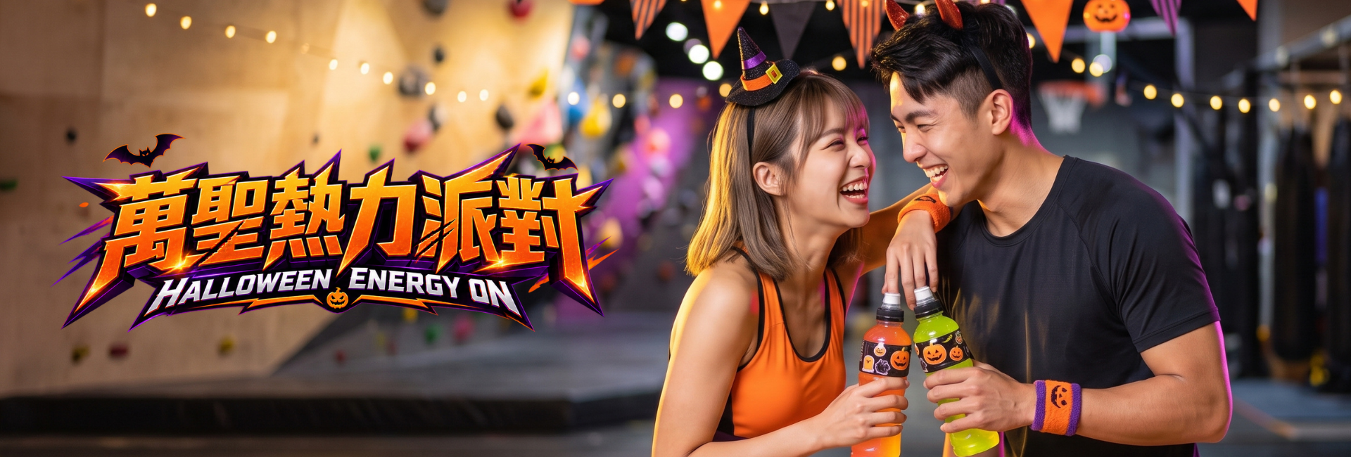 【萬聖變裝攀岩趴】征服恐懼之巔！攀上黑夜裡的極限岩牆